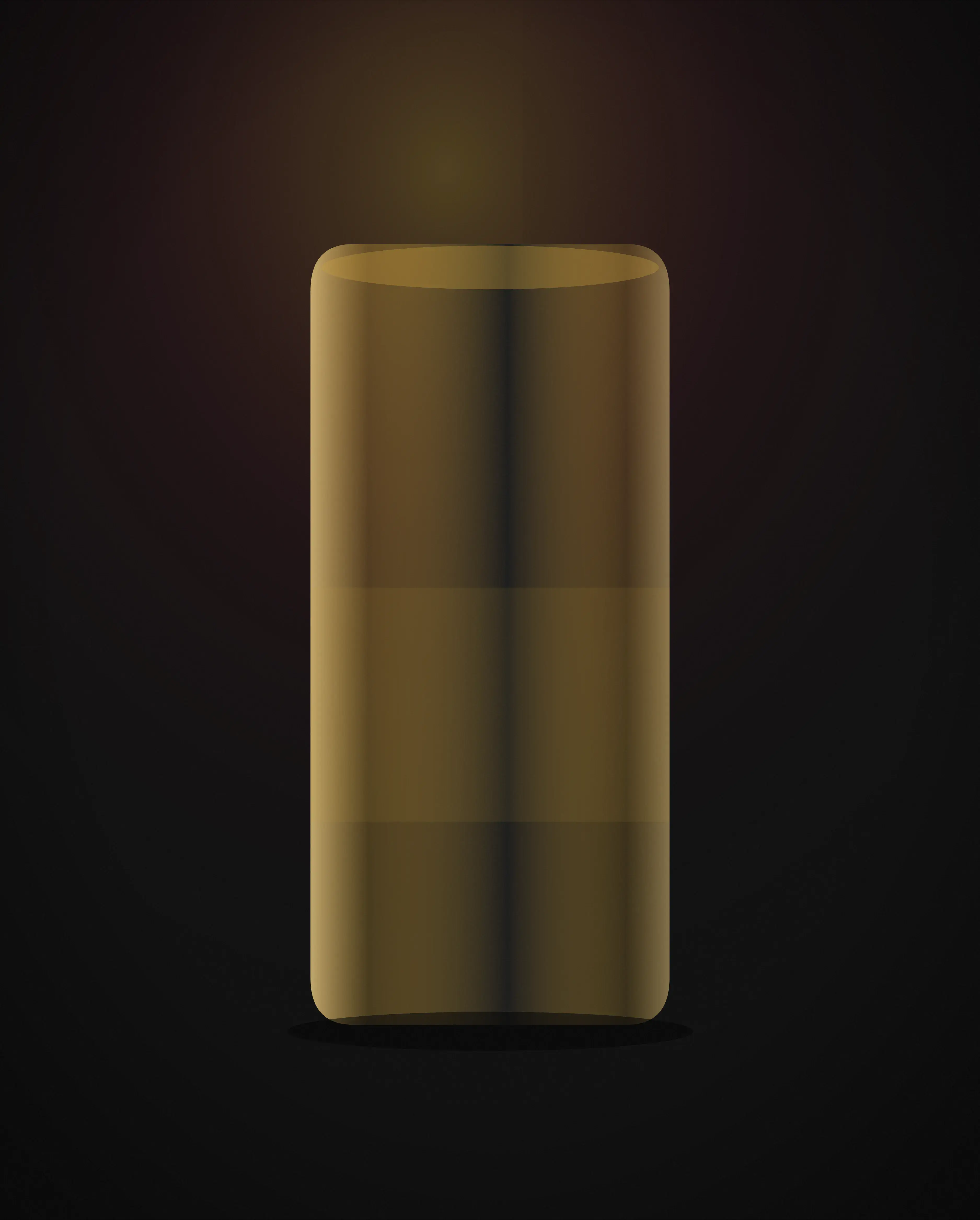 Bottled water and energy drink cans lit softly against near-black